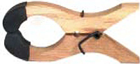 Blanket Pins & Fasteners (Blanket Clamp Pin, Wood with pin boots, 4.75 inches Opening)