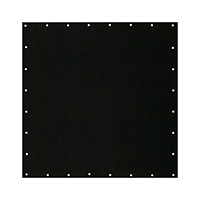 Black, Class 2, Type II Insulating Blanket. 22" x 22" with 28 eyelets